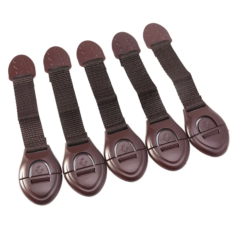 Furniture Interlocking Hardware - Serrure de sécurité d'armoire marron, 5