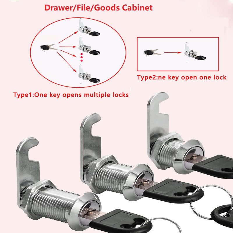 Office Furniture Hardware - Serrures d'armoire à fichiers/bonnets/tiroir avec 2