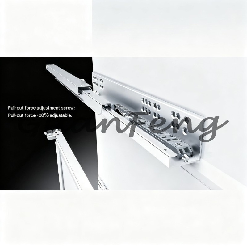 Furniture Hardware Handles - Glissière de tiroir dissimulée avec poignée,