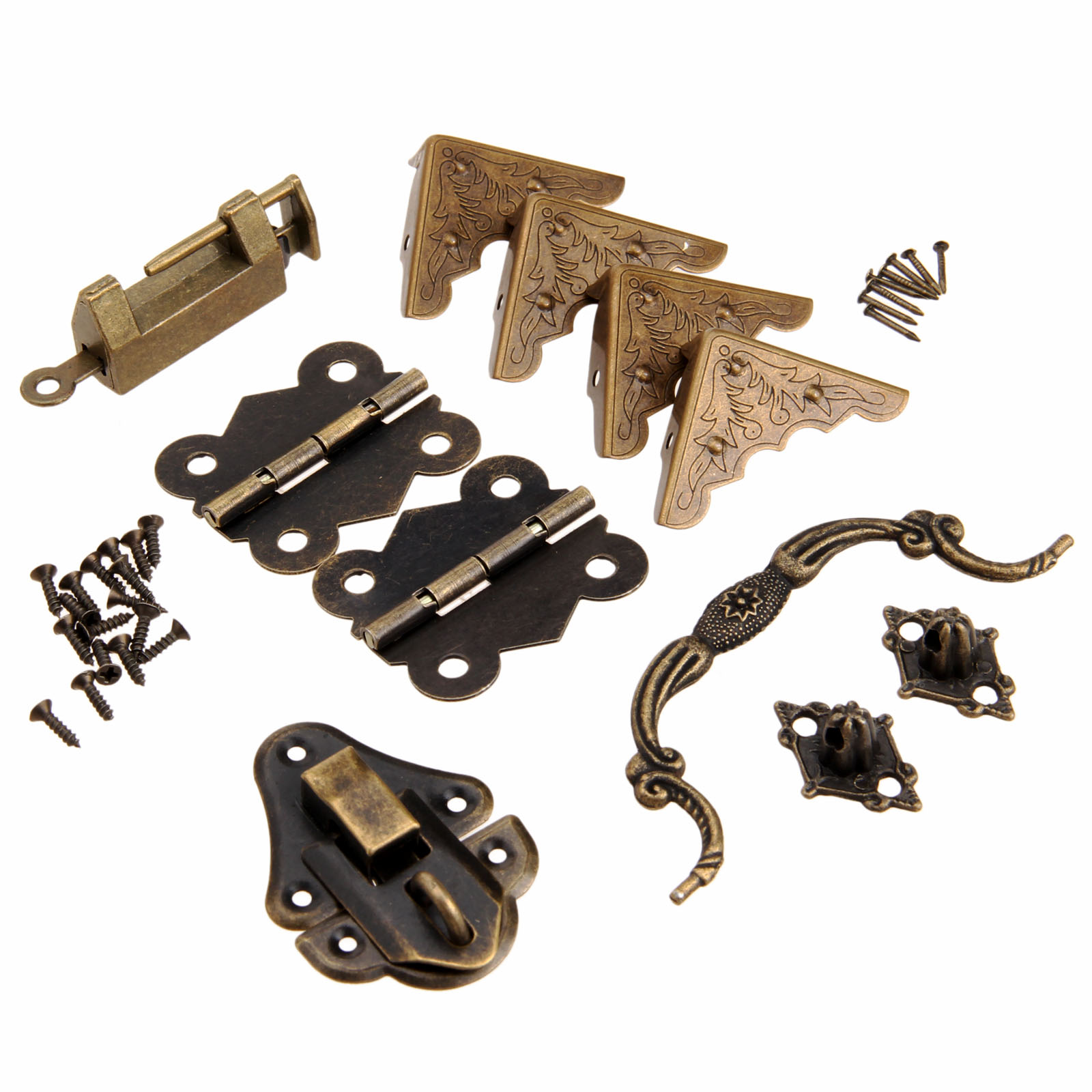 Furniture Hardware Handles - Loquet de boîte en bois antique,