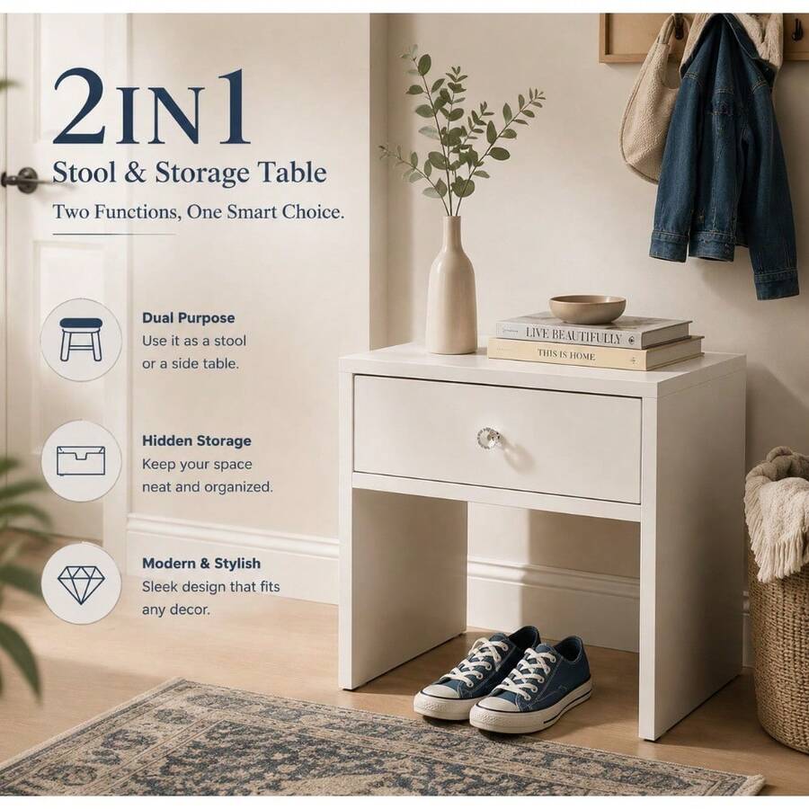 Tabouret de rangement et table - Furniture Hardware Jig avis et prix