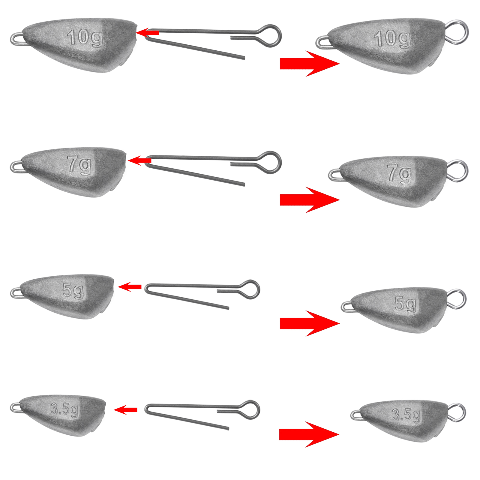 SAMOLLA 5 pièces poids de pêch - Furniture Hardware Jig avis et prix