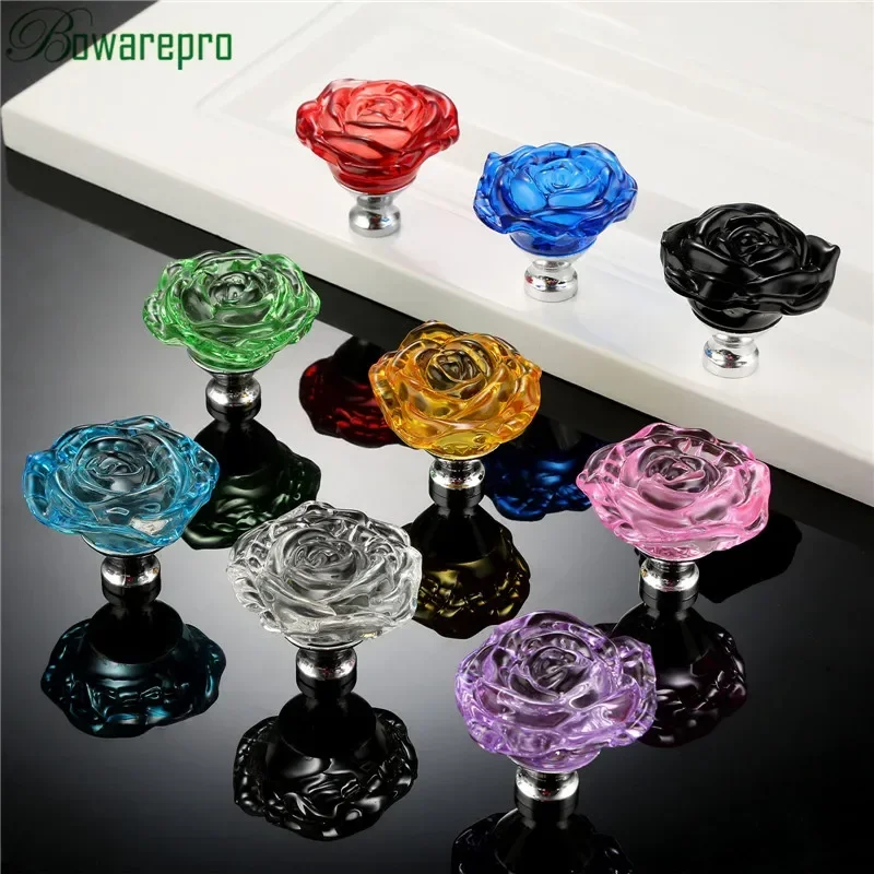 Bowarepro 50MM cristal Rose ve - Furniture Hardware Jig avis et prix