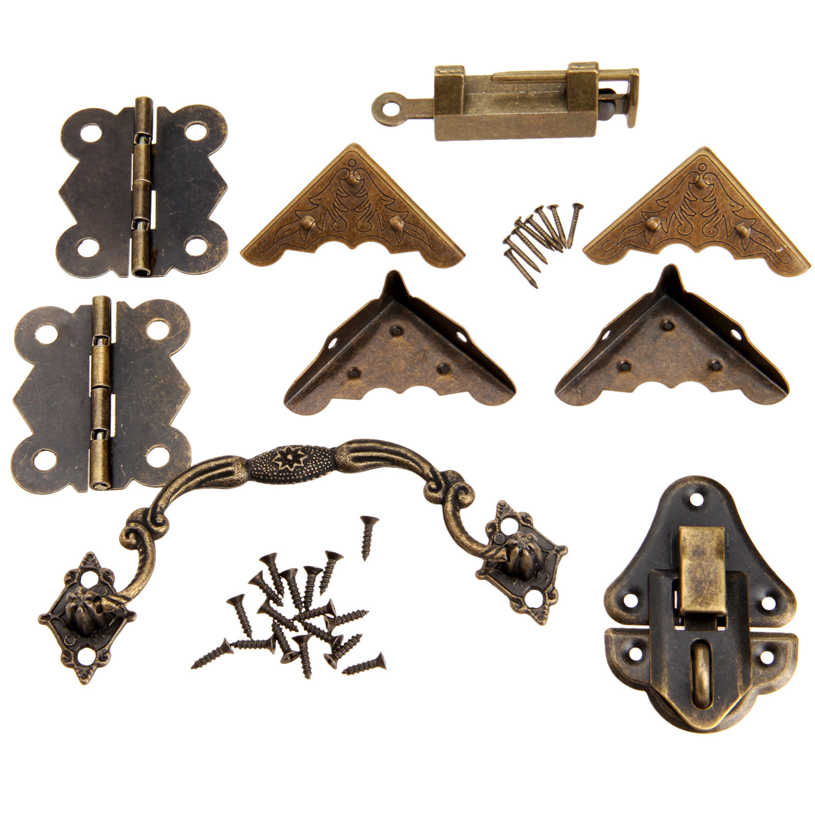 Loquet de boîte en bois antiqu - Furniture Hardware Handles avis et prix